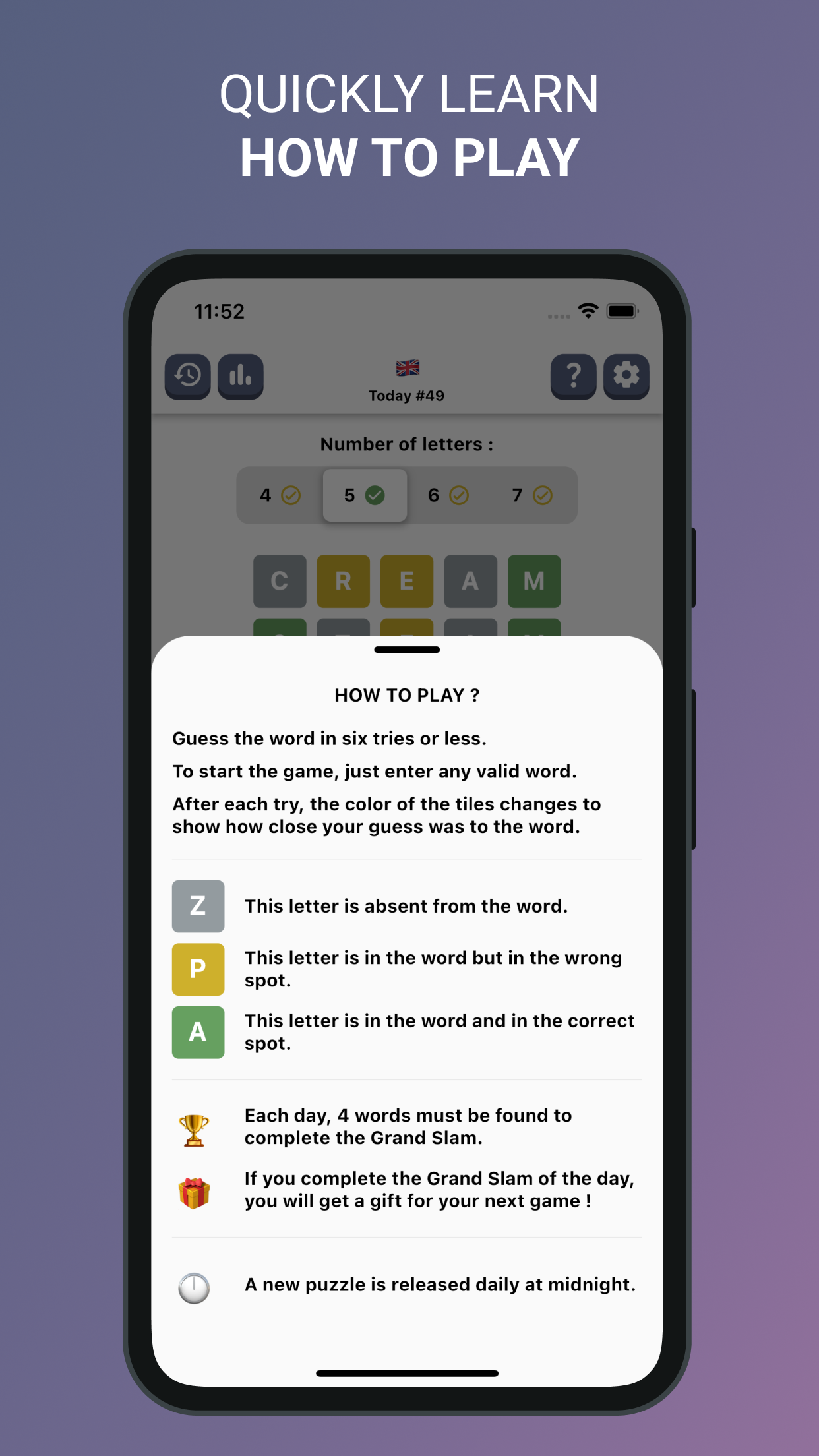 Words Puzzle screen 2
